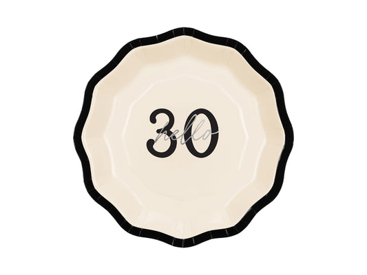 Hello 30 Paper Plates