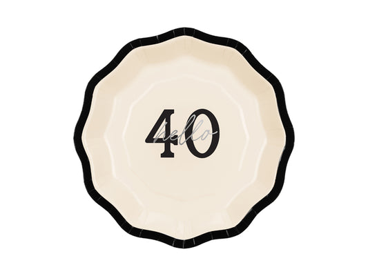 Hello 40 Paper Plates