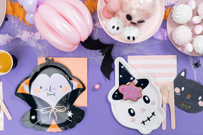 Paper plates Skull - Assorted Colours