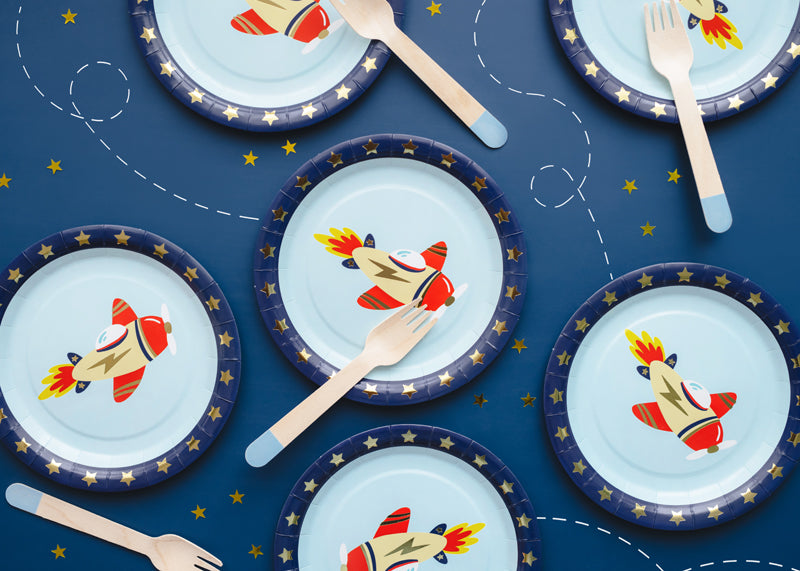 Paper plates Airplane - Assorted Colours