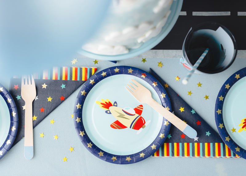 Paper plates Airplane - Assorted Colours