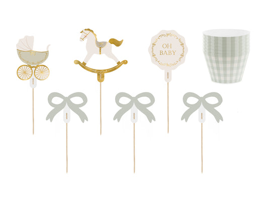 Oh Baby Muffin Set Toppers