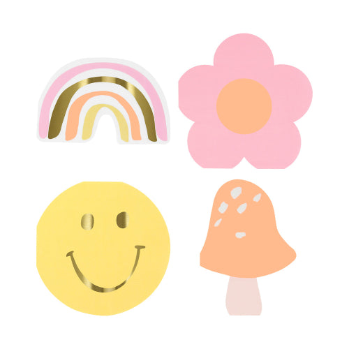 Happy Icons Shaped Napkins by Meri Meri