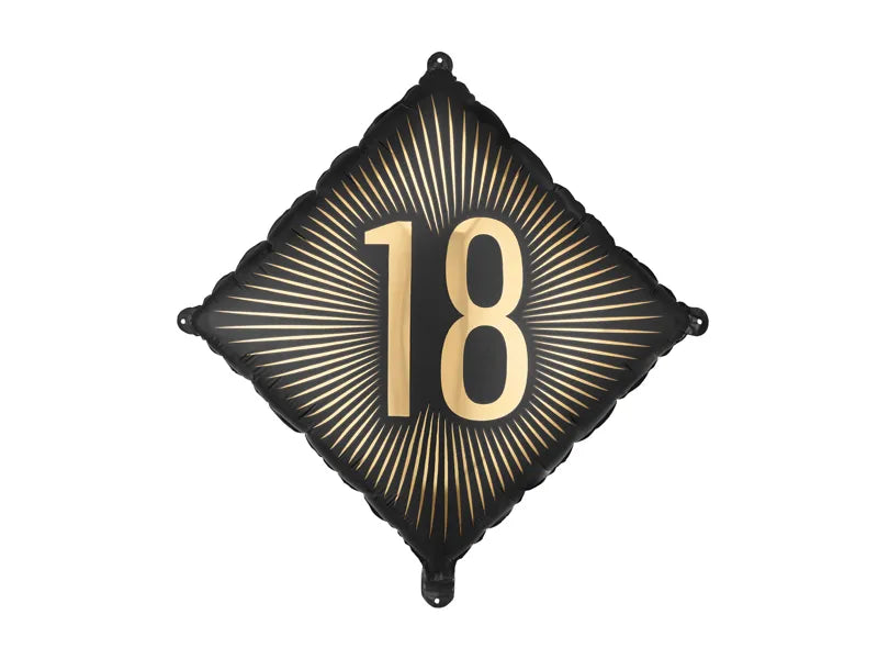 Black & Gold Milestone Balloon