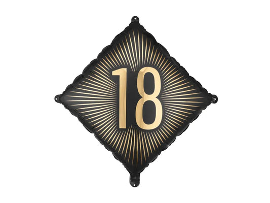 Black & Gold Milestone Balloon