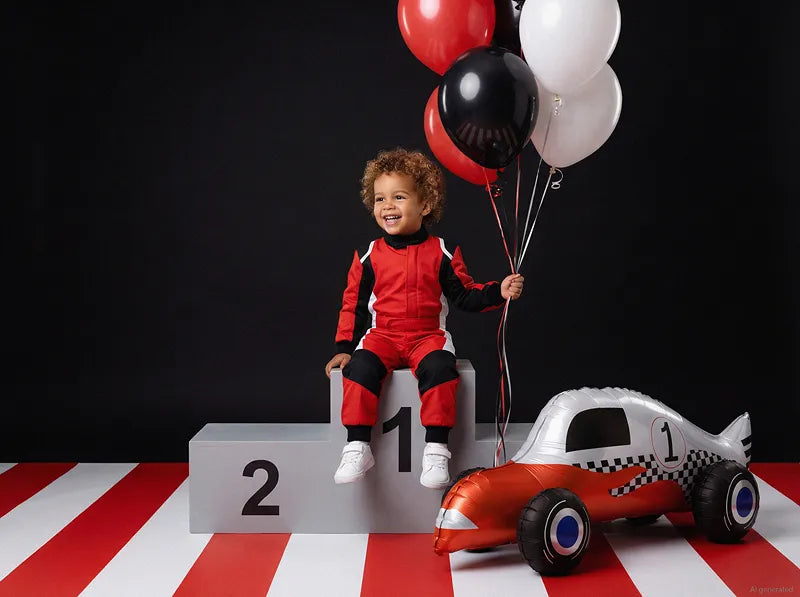 Standing Race Car Balloon