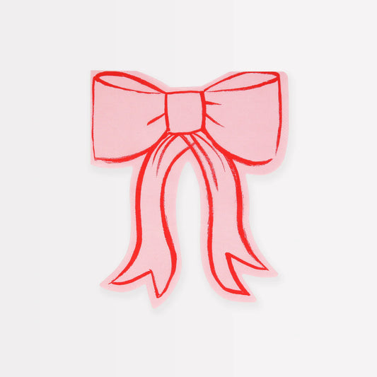 Pink Bow Napkins by Meri Meri