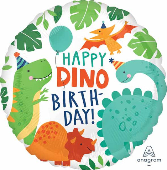 Happy Dino Birthday Standard Balloon