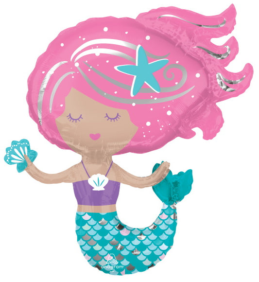 Shimmering Mermaid SuperShape Balloon