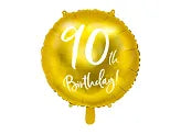 90th Birthday Gold Balloon