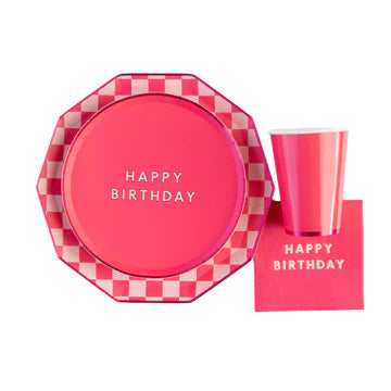 HAUTE PINK SIGNATURE HAPPY BIRTHDAY SMALL PLATES Regular price
