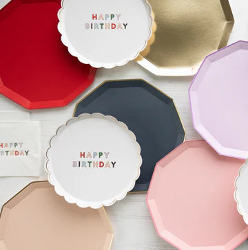 BLANC WHITE SIGNATURE HAPPY BIRTHDAY SMALL PLATES