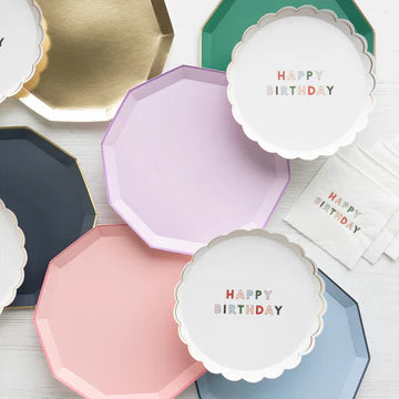 BLANC WHITE SIGNATURE HAPPY BIRTHDAY SMALL PLATES