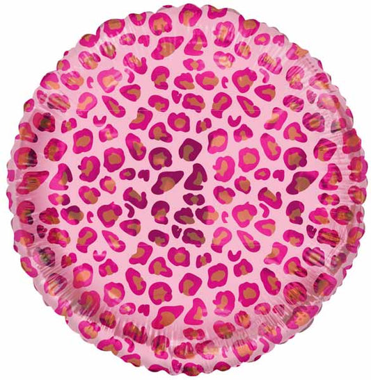 Pink Leopard Print Balloon