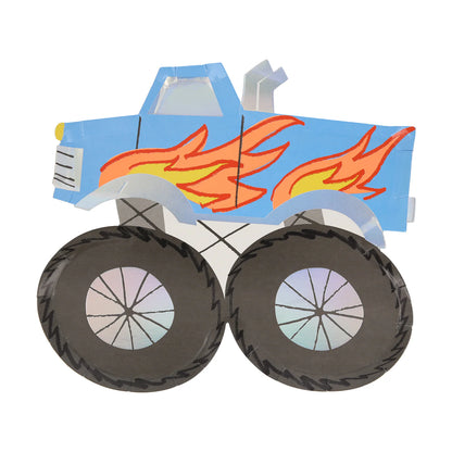 Monster Truck Shaped Plates by Meri Meri