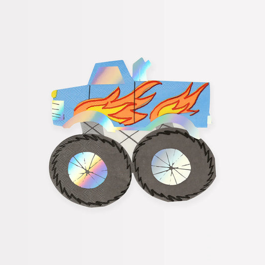 Monster Truck Napkins by Meri Meri
