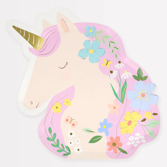Meadow Unicorn Shaped Plates by Mer Meri