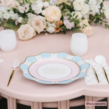 PINK TRELLIS GUEST TOWELS