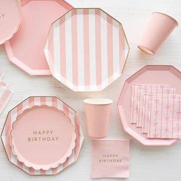 PETAL PINK SIGNATURE BOW SMALL NAPKINS