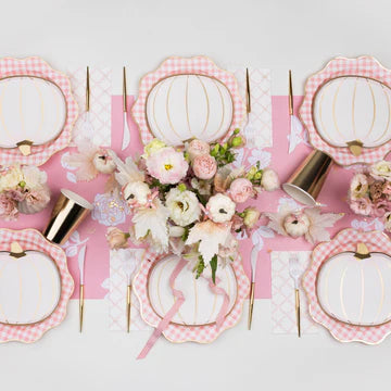 PINK TRELLIS GUEST TOWELS