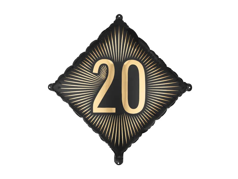 Black & Gold Milestone Balloon